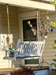 Porch swing in Barrington, Illinoios
